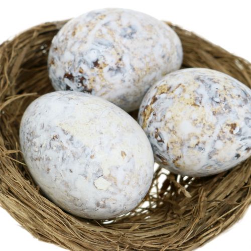 Floristik24 Assortimento di uova d&#39;oca, pollo e quaglia 3,5 cm – 8 cm 12 pezzi
