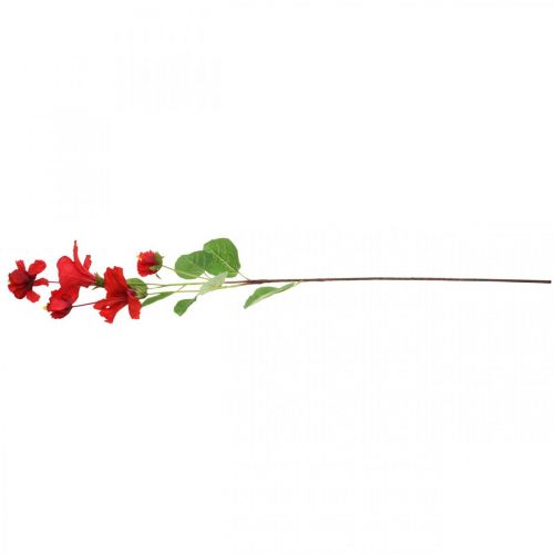 Floristik24 Fiore artificiale ramo di ibisco ramo rosso deco ibisco H107cm