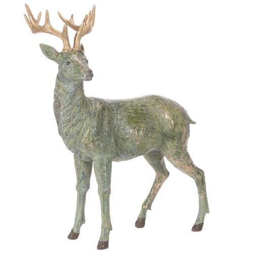 Statuetta di cervo, decorativa, in piedi, dettagliata, 43 cm acquistare | Floristik24.it