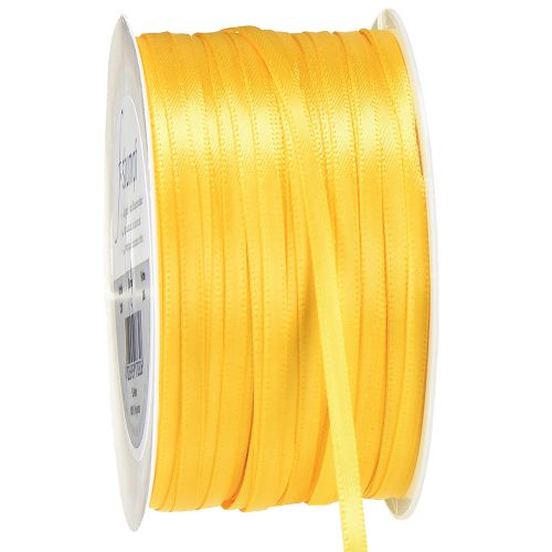 Prodotto Nastro regalo di alta qualità in raso giallo 3 mm × 50 m