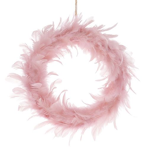 Floristik24 Decorazione di cerimonia nuziale Corona di primavera Rosa Ø20cm 3 pezzi