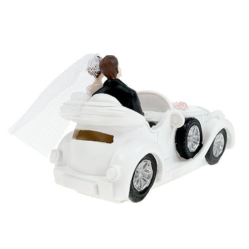 Floristik24 Figura di sposi in cabriolet 15 cm