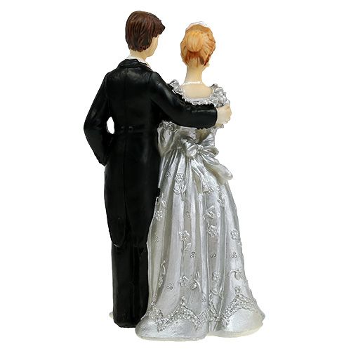 Floristik24 Sposi per nozze d'argento 14cm