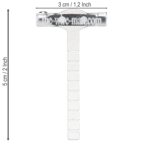 Prodotto Spille da matrimonio trasparenti/argento 5 cm 50 pezzi