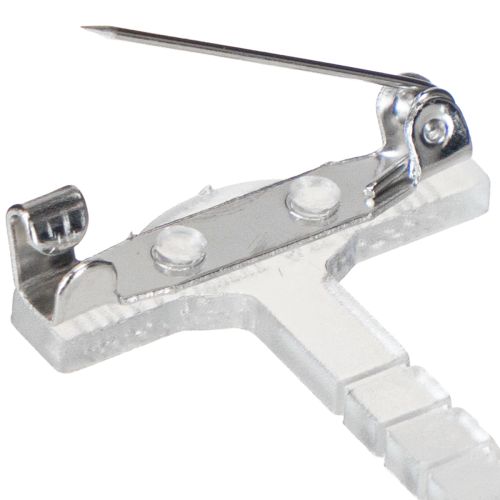 Prodotto Spille da matrimonio trasparenti/argento 5 cm 50 pezzi