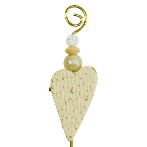 Prodotto Spilla nuziale con cuore crema 12 cm 16 pz