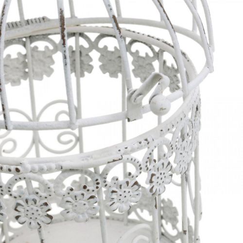 Floristik24 Decorazioni per matrimoni Decorazioni primaverili Gabbia per uccelli Decorazioni in metallo Gabbia per uccelli 23 cm