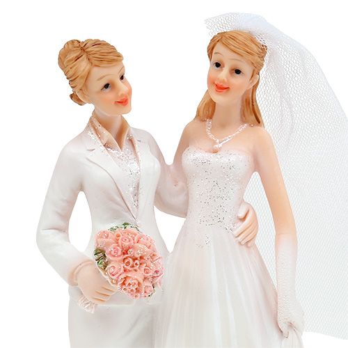 Figura di matrimonio coppia femminile 17cm