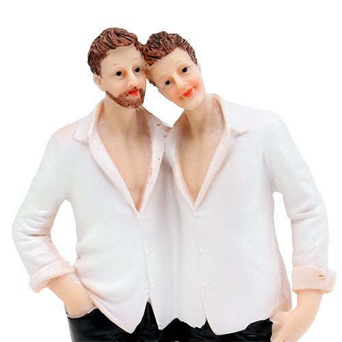 Floristik24 Figura di matrimonio coppia maschio 19 cm