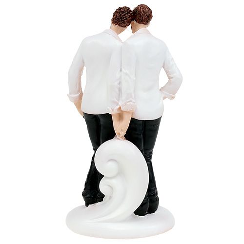 Floristik24 Figura di matrimonio coppia maschio 19 cm
