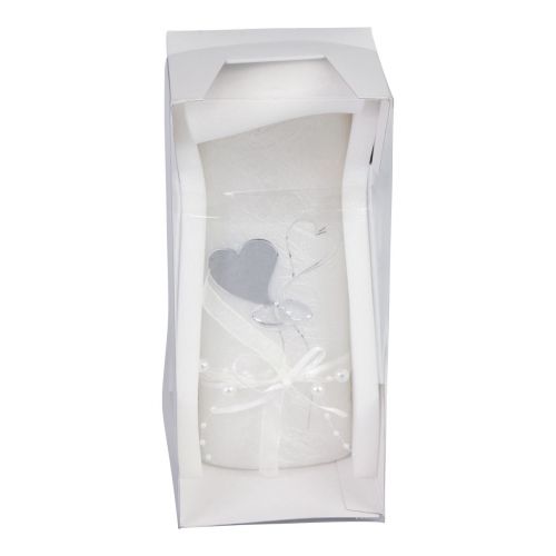 Prodotto Candela nuziale argento Candela nuziale bianca 220/85mm