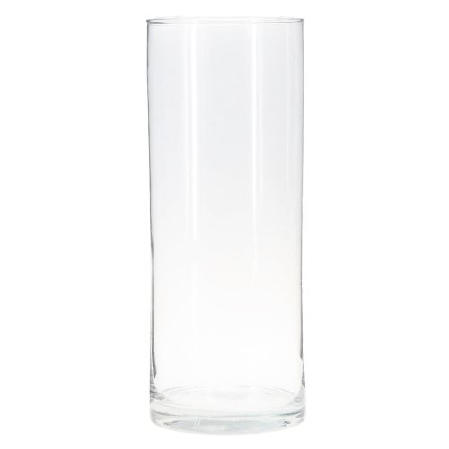 Prodotto Vaso alto in vetro vaso da fiori cilindrico in vetro trasparente Ø12cm H30cm
