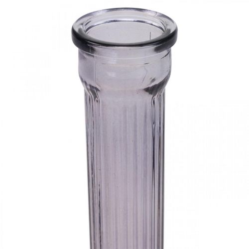Floristik24 Vaso alto in vetro portafiori vintage colorato Ø10cm H23cm 4pz