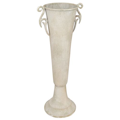 Prodotto Vaso trofeo antico decorativo alto in metallo grigio Ø15cm H50cm