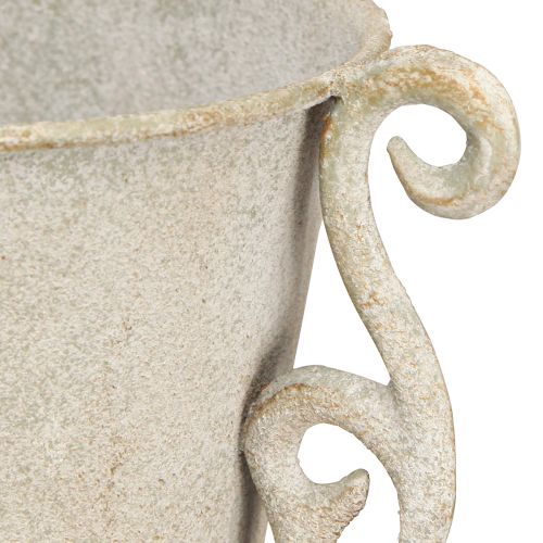 Prodotto Vaso trofeo antico decorativo alto in metallo grigio Ø15cm H50cm