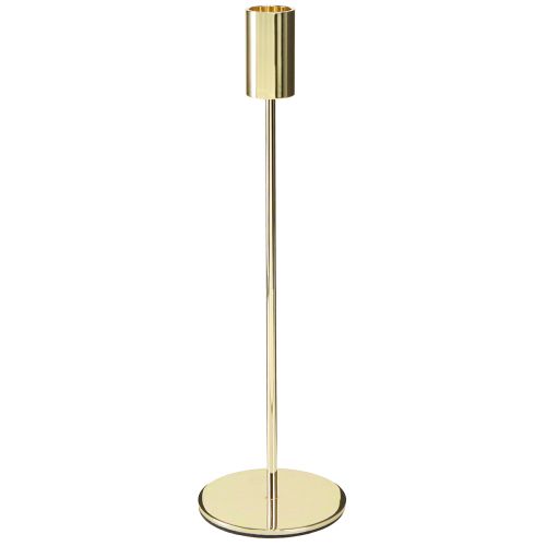 Portacandele alto in metallo dorato, 27,5 cm, 4 pezzi