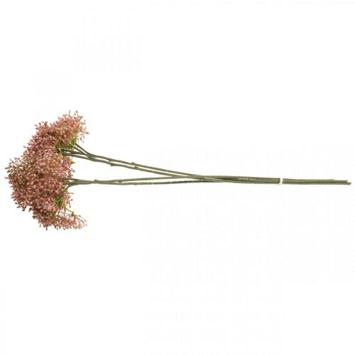 Prodotto Ramo di fiori rosa artificiali di sambuco 52 cm 4 pezzi