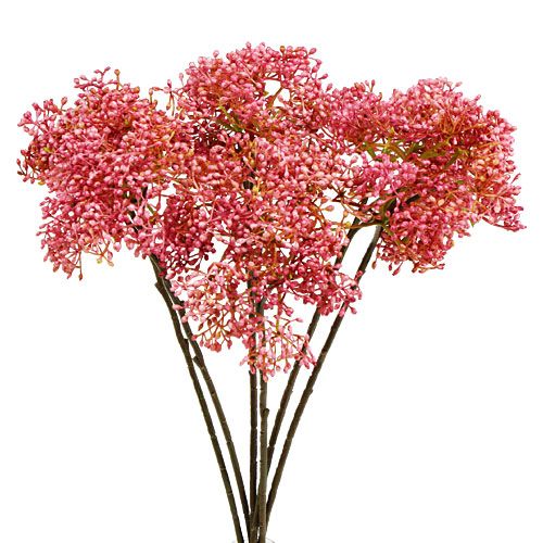 Ramo di fiori di sambuco rosa 54,5 cm 4 pezzi