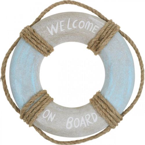 Floristik24 Marittimo Deco Salvagente Deco Nautico Legno Deco Ø30cm