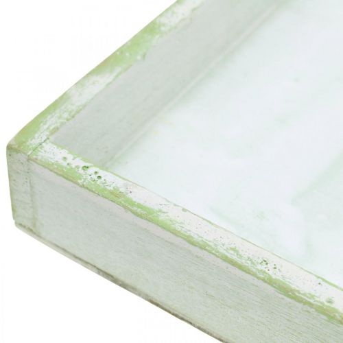 Floristik24 Vassoio in legno, decorazione primaverile, vassoio per piantare 24,5×24,5 cm