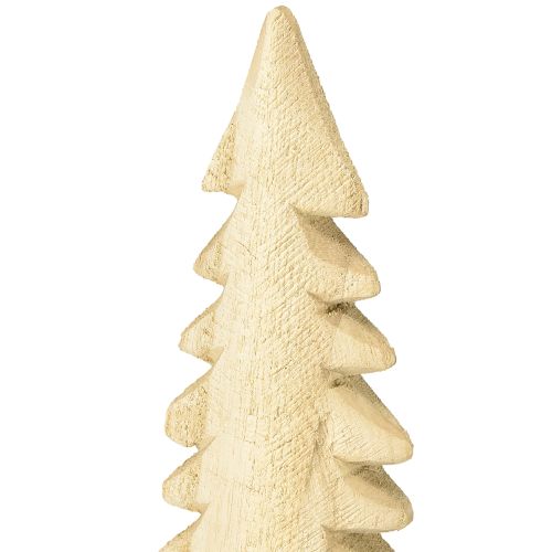 Prodotto Decorazione per albero di Natale in legno naturale, decorazione in legno naturale da appoggiare H41cm