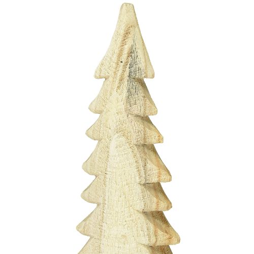 Prodotto Albero di Natale in legno, decorazione natalizia Paulownia naturale H54cm