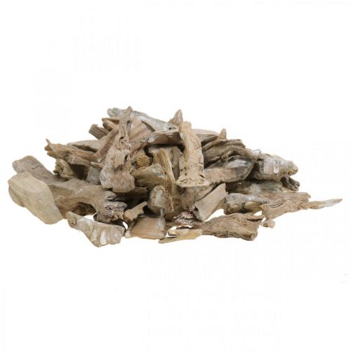 Radice legno deco legno lavato bianco, natura 4-12 cm 450 g