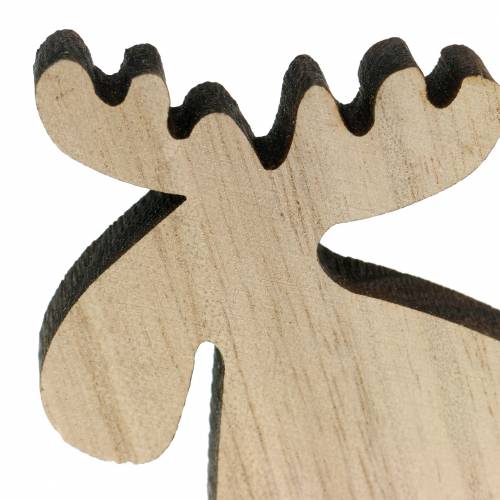 Alce di legno per cospargere 36p naturale
