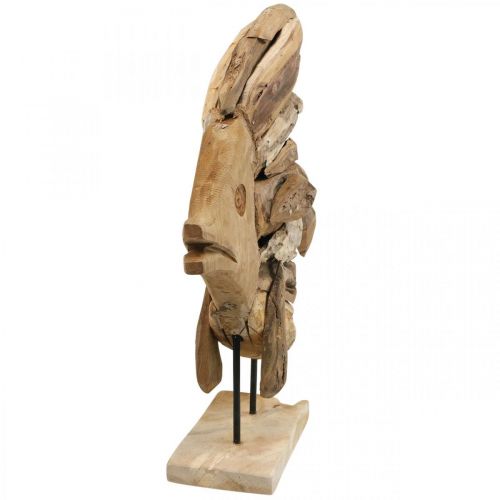 Floristik24 Pesce decorativo in legno grande, pesce decorativo in piedi H50cm
