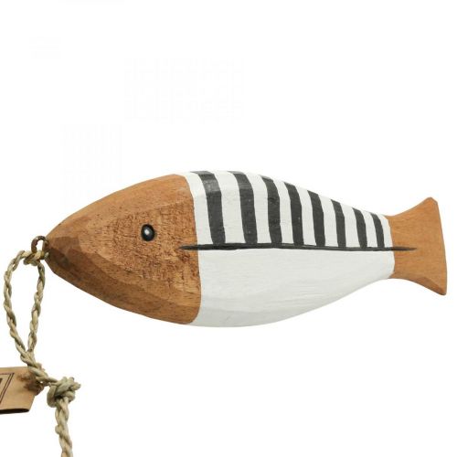 Prodotto Decorazione pesce in legno grande, pendente pesce in legno 38cm