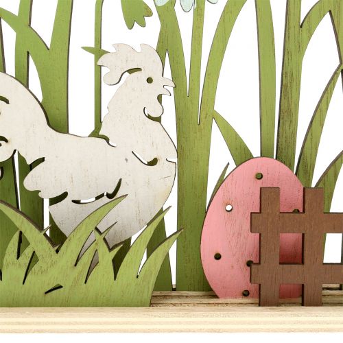 Prodotto Decorazione di primavera in legno con gallo 21cm