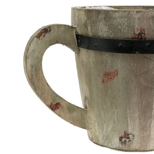 Floristik24 Coppa in legno per piantare Ø14cm H14,5cm