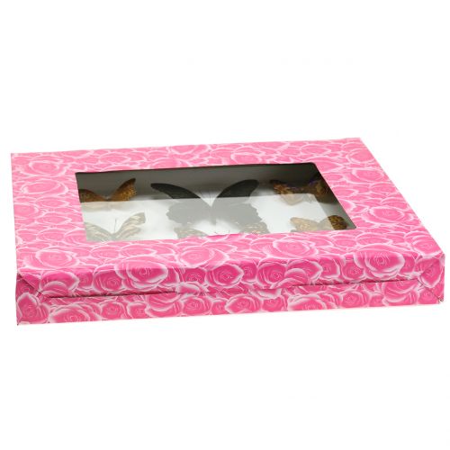Floristik24 Vetrina farfalla 28 cm x 25 cm