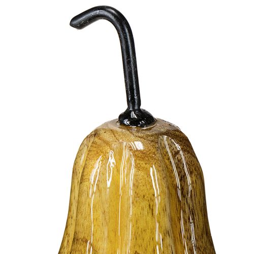 Prodotto Pera in legno decorazione in legno autunno rosso giallo bianco 12×6cm 3 pezzi