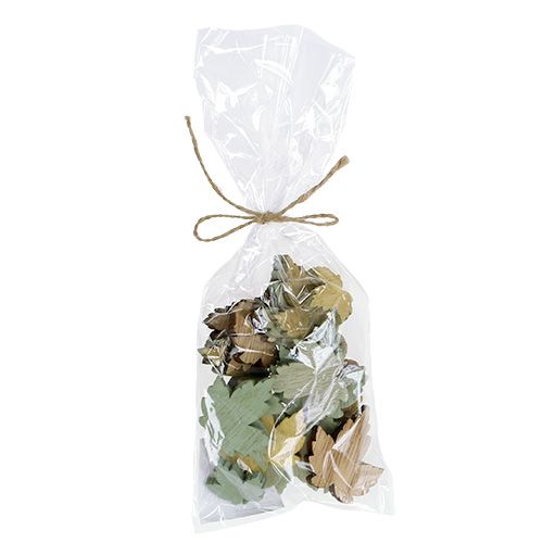 Floristik24 Foglie di legno foglie d'acero mix pastello 3 cm - 4,5 cm 24 pz
