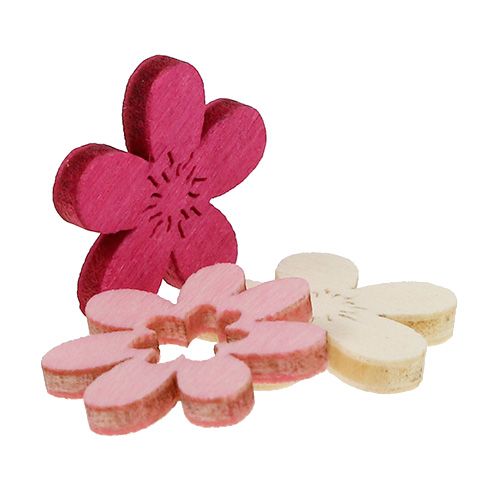 Floristik24 Fiori in legno streudeko 2cm Rosa ass. 144St