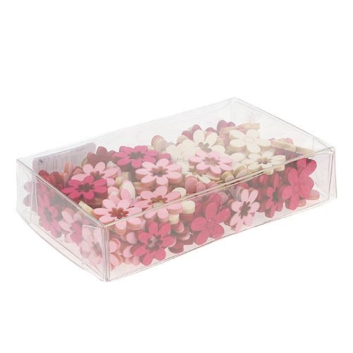 Floristik24 Fiori in legno streudeko 2cm Rosa ass. 144St