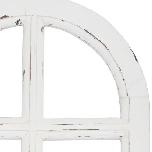 Floristik24 Decorazione in legno cornice per finestra decorativa shabby chic legno bianco 29,5×48 cm