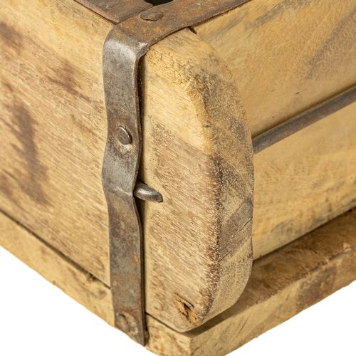 Prodotto Decorazione in legno a forma di mattone vintage marrone, ruggine 31×14,5cm H9cm