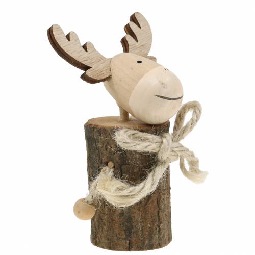 Floristik24 Decorazione natalizia in legno di alce 12,5 cm