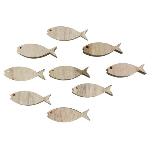 Floristik24 Decorazione sparsa pesce in legno 5 cm 16 pz