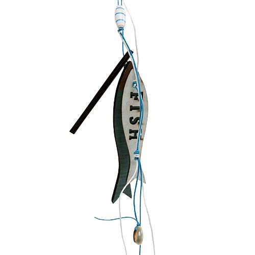 Prodotto Appendiabiti in legno pesce blu 36 cm 4 pz