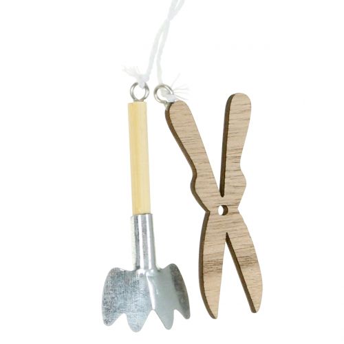 Floristik24 Appendiabiti in legno attrezzi da giardino 5pz