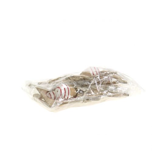 Floristik24 Coniglietti pasquali in legno da appendere con uova di Pasqua 12cm - 14,5cm 4pz