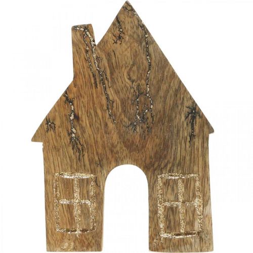 Prodotto Decorazione per la casa in legno Casa di Natale decorazione per la casa in legno supporto in legno H15cm