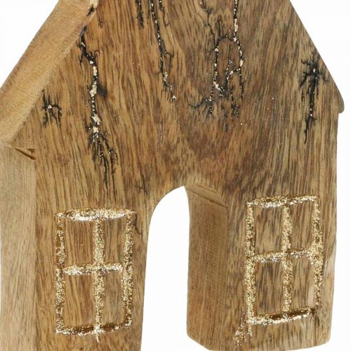 Prodotto Decorazione per la casa in legno Casa di Natale decorazione per la casa in legno supporto in legno H15cm