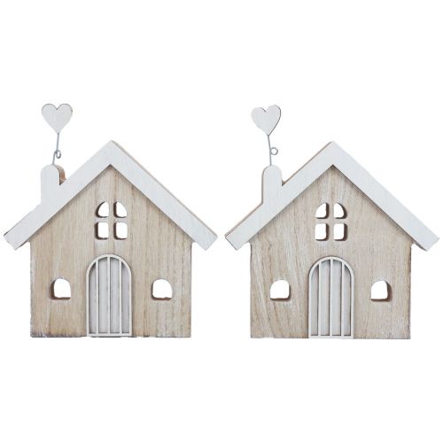 Prodotto Supporto da tavolo decorativo per casa in legno in legno 16,5 cm 2 pezzi