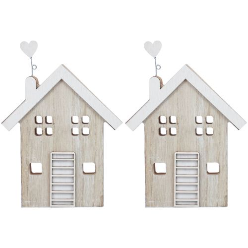 Prodotto Supporto da tavolo decorativo per casa in legno in legno 20 cm 2 pz