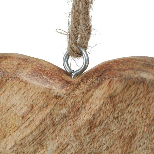 Prodotto Cuore in legno cuori decorativi naturali da appendere in legno 10 cm 8 pz