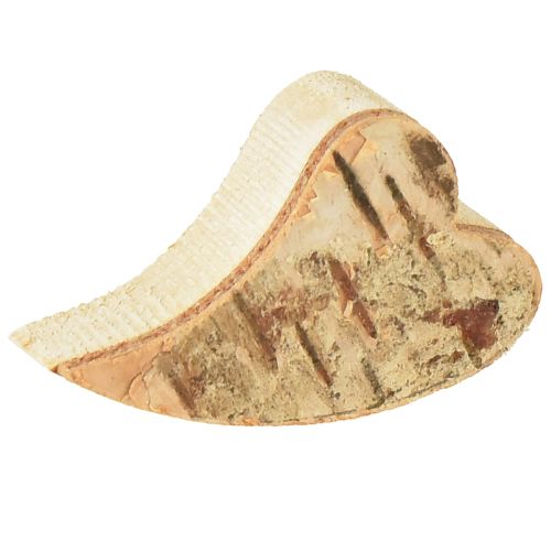 Prodotto Cuori di legno con corteccia di betulla Cuori di betulla 3–4 cm 30 pz